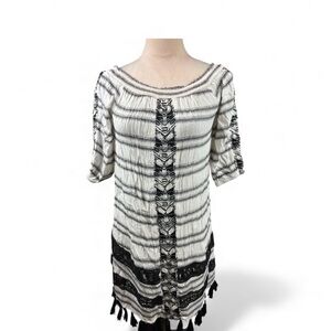 Muche & Muchette woven tassel coverup one size
